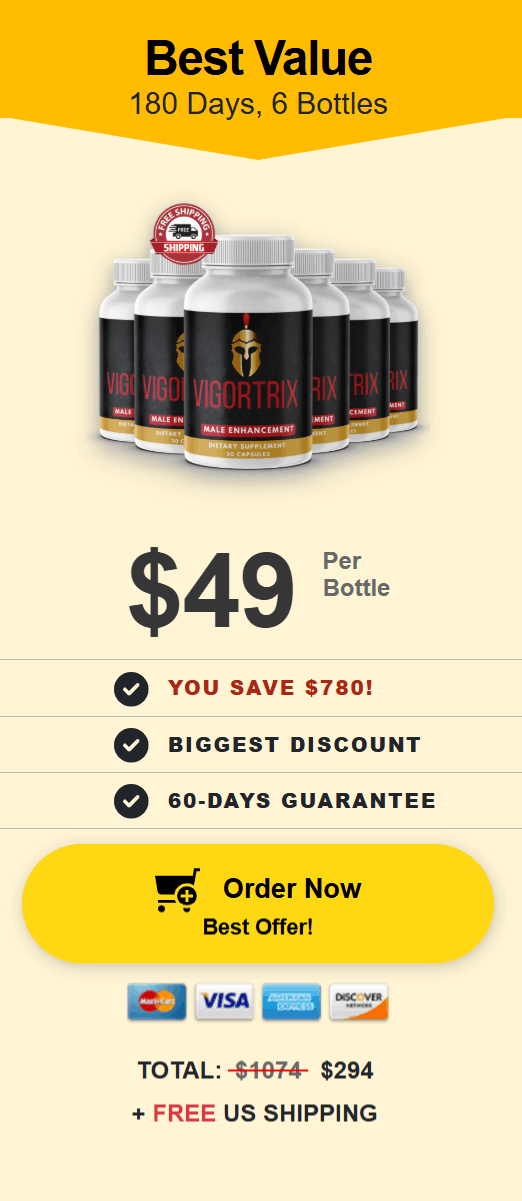 Vigortrix price 6 bottle